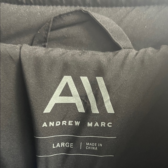 Andrew Marc Men's Quilted Black Puffer Jacket - Picture 2 of 7